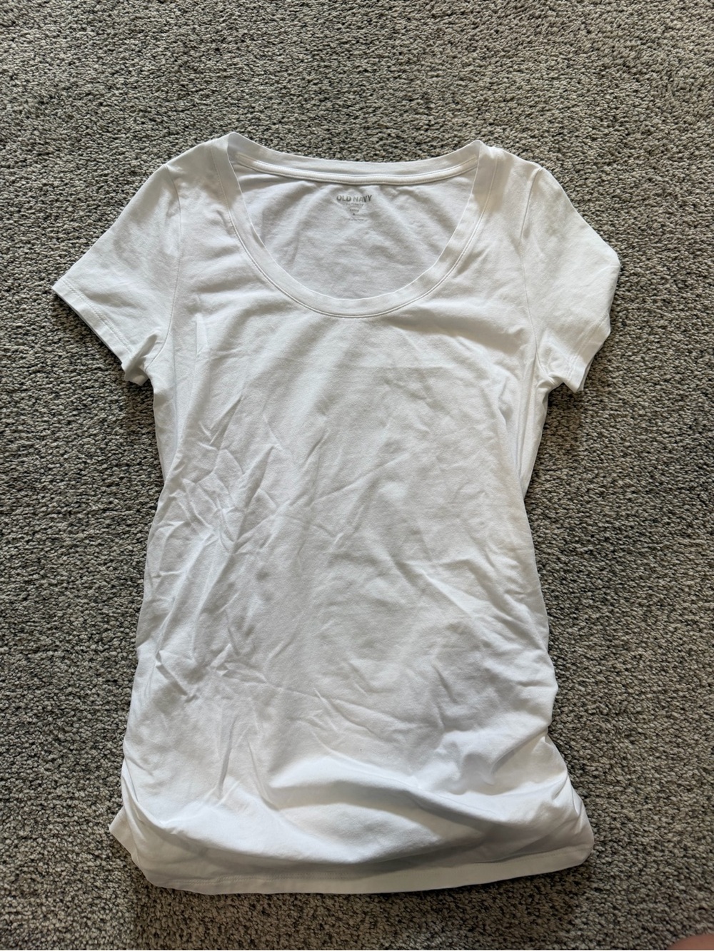 Maternity White Scoop Neck Women’s Tee